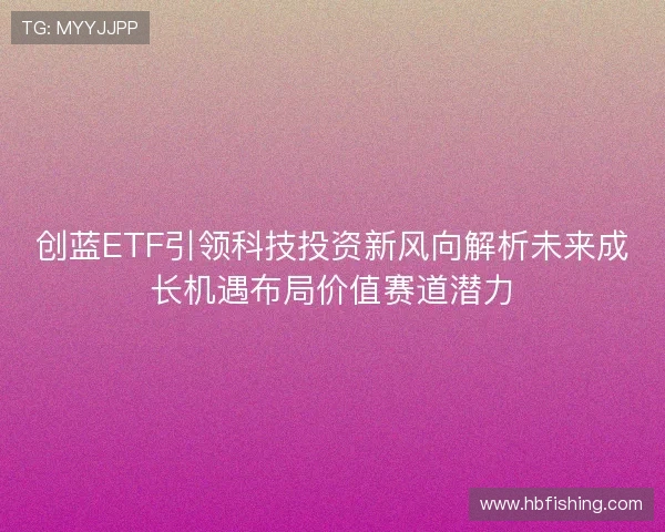 创蓝ETF引领科技投资新风向解析未来成长机遇布局价值赛道潜力